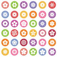 Set of Flower icons N2