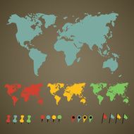 world map with pointers N2