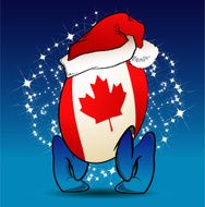 CHRISTMAS CANADIAN FLAG CHARACTER