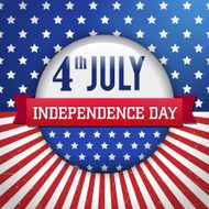 Vector independence day badge poster N6