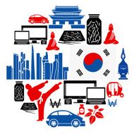 South Korea Icon Set