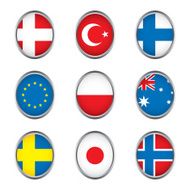 World flags collection D 3 4
