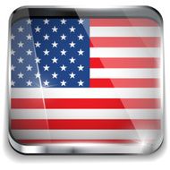 USA Flag Smartphone Application Square Buttons N2