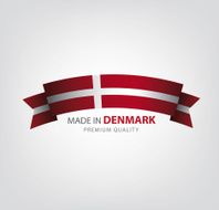 Made in Denmark seal Flag (Vector) N6