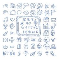 Set of vector doodles icons N2