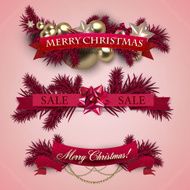 Set of Ribbons Labels Tags N4