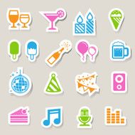 Party and Celebration icon set N2