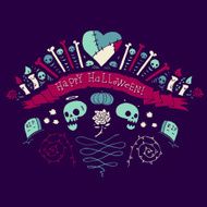 Happy Halloween greeting card N11