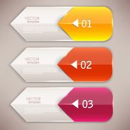 Colorful bookmarks and arrows for text N5