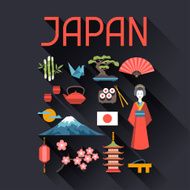 Japan icons and symbols set N2