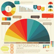 Set of Infographic elements Design template Vector illustration