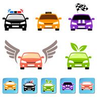 Car icon set