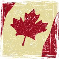 Canadian grunge flag N6