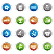 Glossy Buttons - Soccer Icons N2