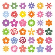 Set of Flower icons N3