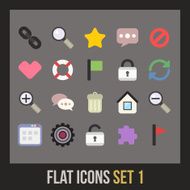 Flat Icons Set N30