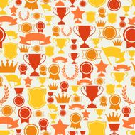 Seamless pattern with trophy and awards N11