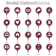 Set of Social Network Icons