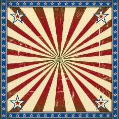 Retro square patriotic background
