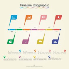 Timeline infographics Vector illustration N4