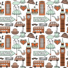 London symbols and landmarks N2