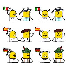 Italian Spanish & German emoticons N2