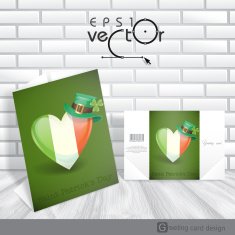 Patrick's Day Irish Flag In The Shape Of A Heart N4