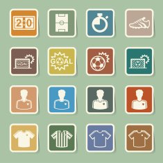 Soccer Icons set N16