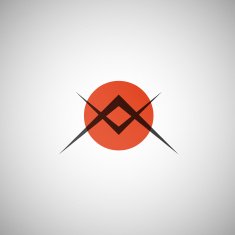 Japanese sun vector