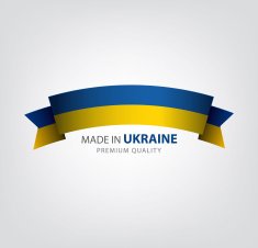 Made in UKRAINE UKRAINIAN ribbon Flag