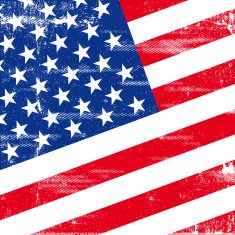 US square grunge flag