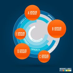 Modern infographics template N40