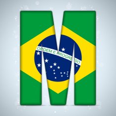 Brazil Alphabet Letters N24