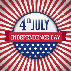 vintage vector independence day badge poster