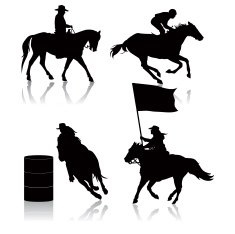 Various Horse Silhouettes