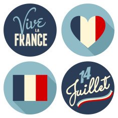 Bastille Day Stickers Collection
