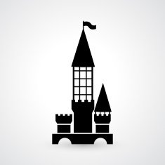castle icon vector N3