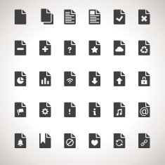 Vector Documents Icon Set