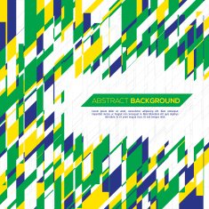 Vector geometric background in Brazil concept