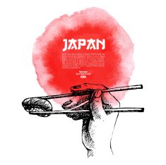 Hand drawn Japanese sushi illustration N3