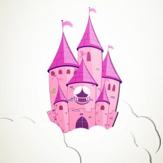 vector cartoon castle N2