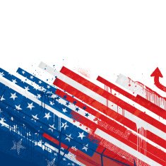Grunge USA flag N17