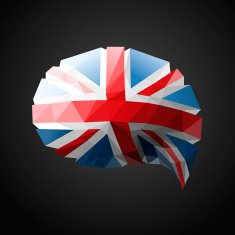 British Flag speech bubble background N2