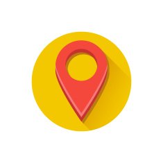 Vector Red Map Label N2