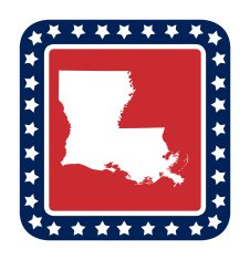 Louisiana state button N2