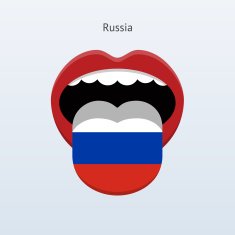 Russia language Abstract human tongue N2