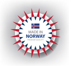 Made in Norway seal Flag (Vector)