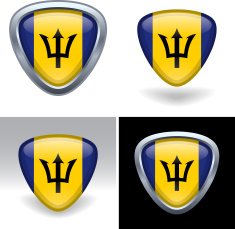 Barbados Flag Crest