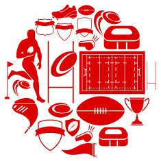 Rugby Icon Set