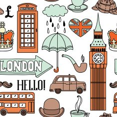 London symbols and landmarks N3
